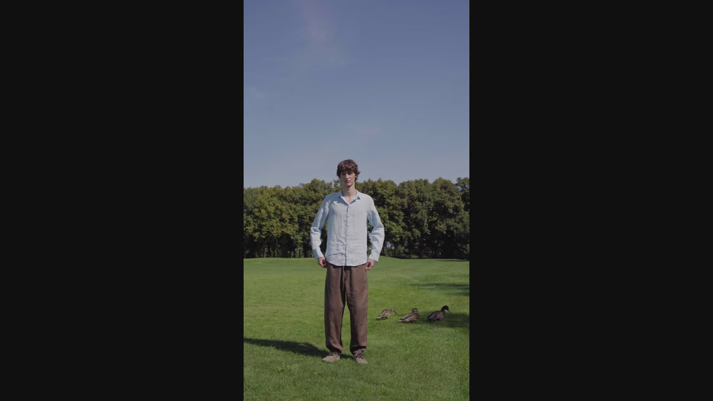 linen jogger pants made in Europe