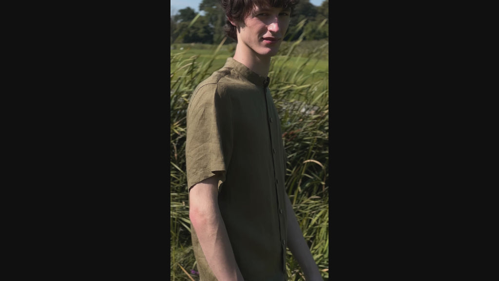 Natural linen clothing men europe