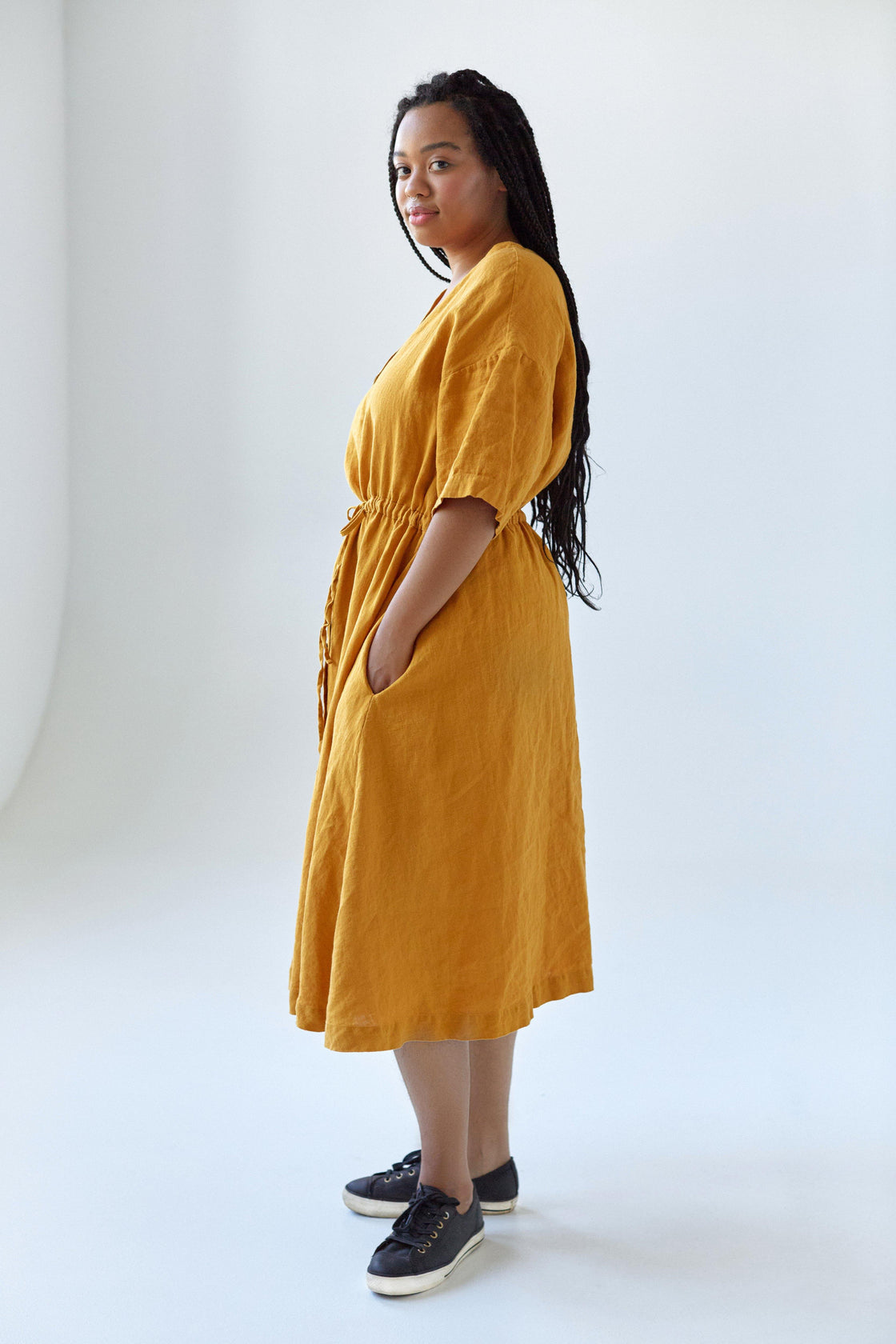 Sustainable linen dress - MUSA - Manufacture de Lin