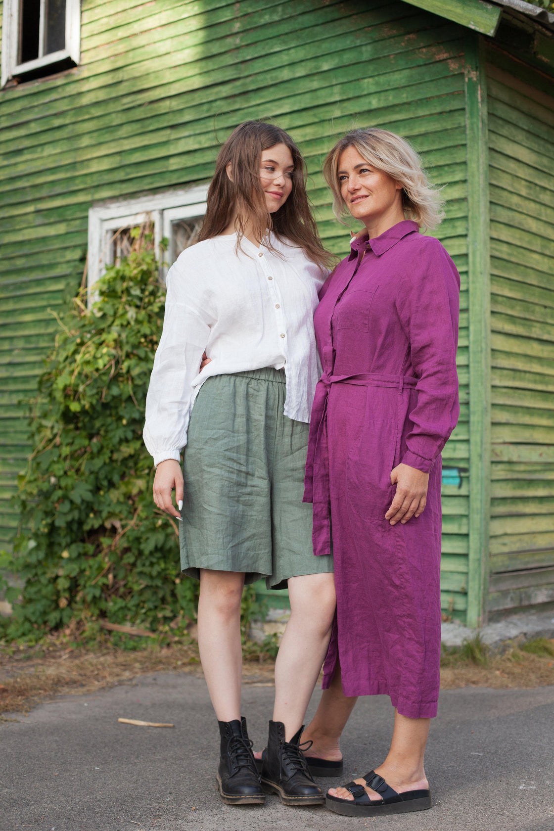 linen shorts for women - Manufacture de Lin