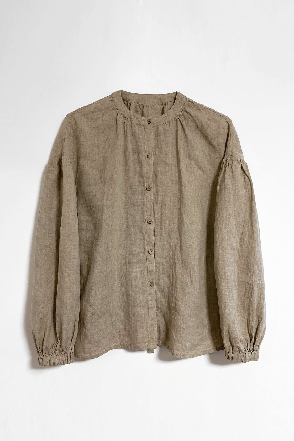 Undyed linen blouse - Manufacture de Lin