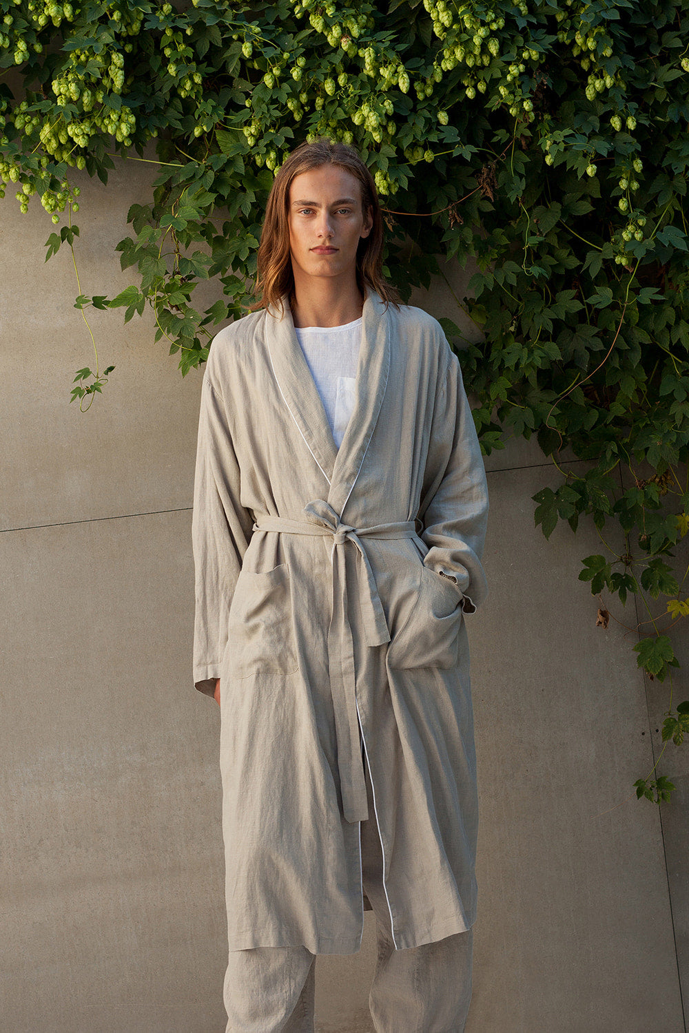 Men's Linen Robe