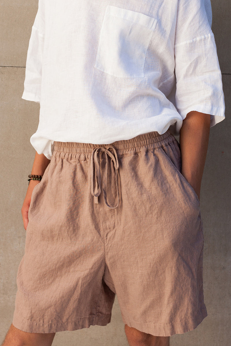 LUPINE men's linen shorts | Manufacture de Lin LUPINE men's linen shorts | Manufacture de Lin